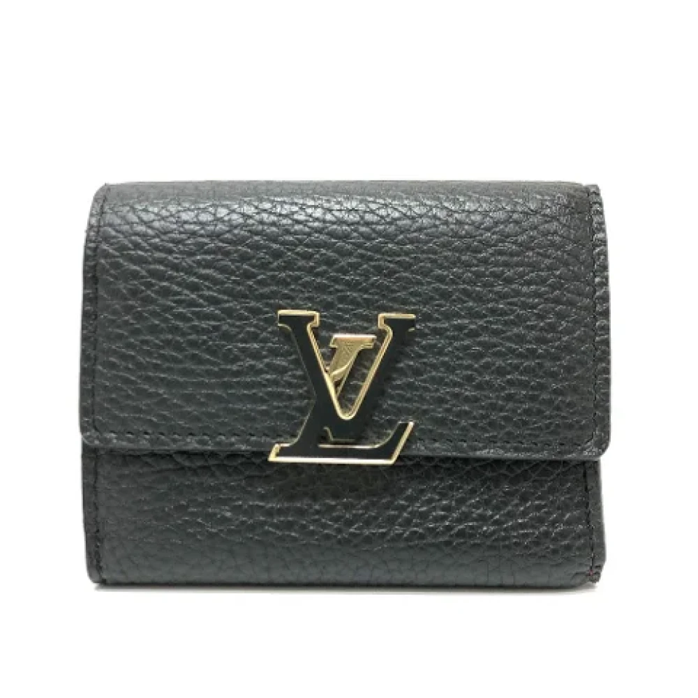 Louis Vuitton Vintage Pre-owned Leather wallets Black Dames