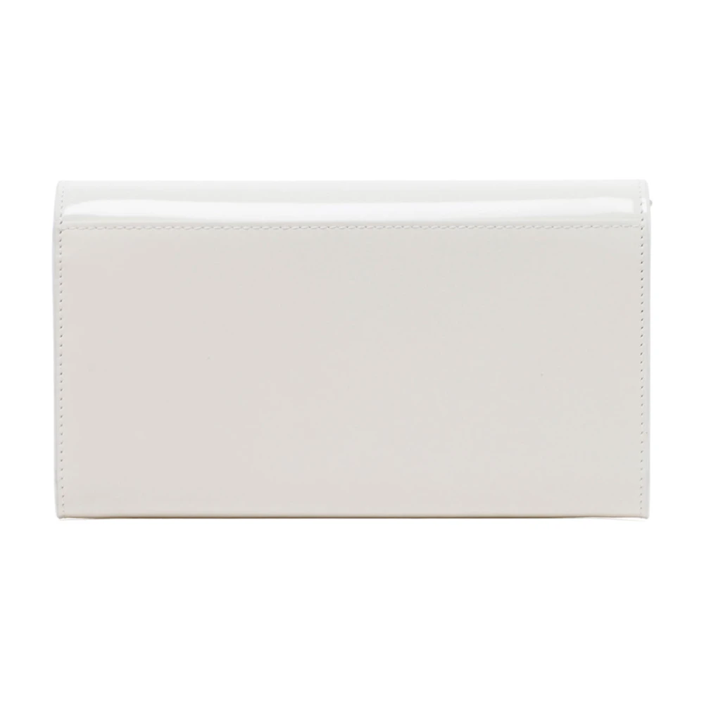 Maison Margiela Witte Kettingportemonnee met Drukknoopsluiting White Heren