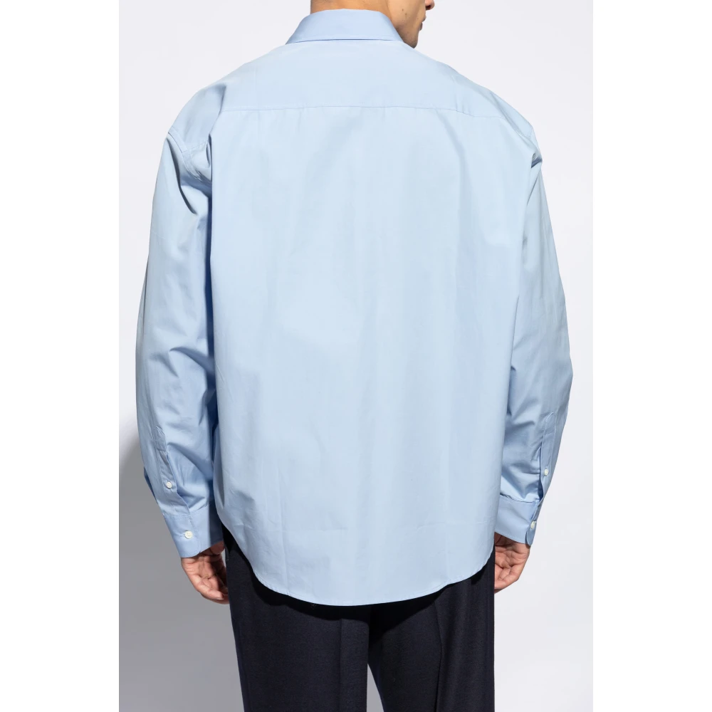 Ami Paris Katoenen shirt Blue Heren