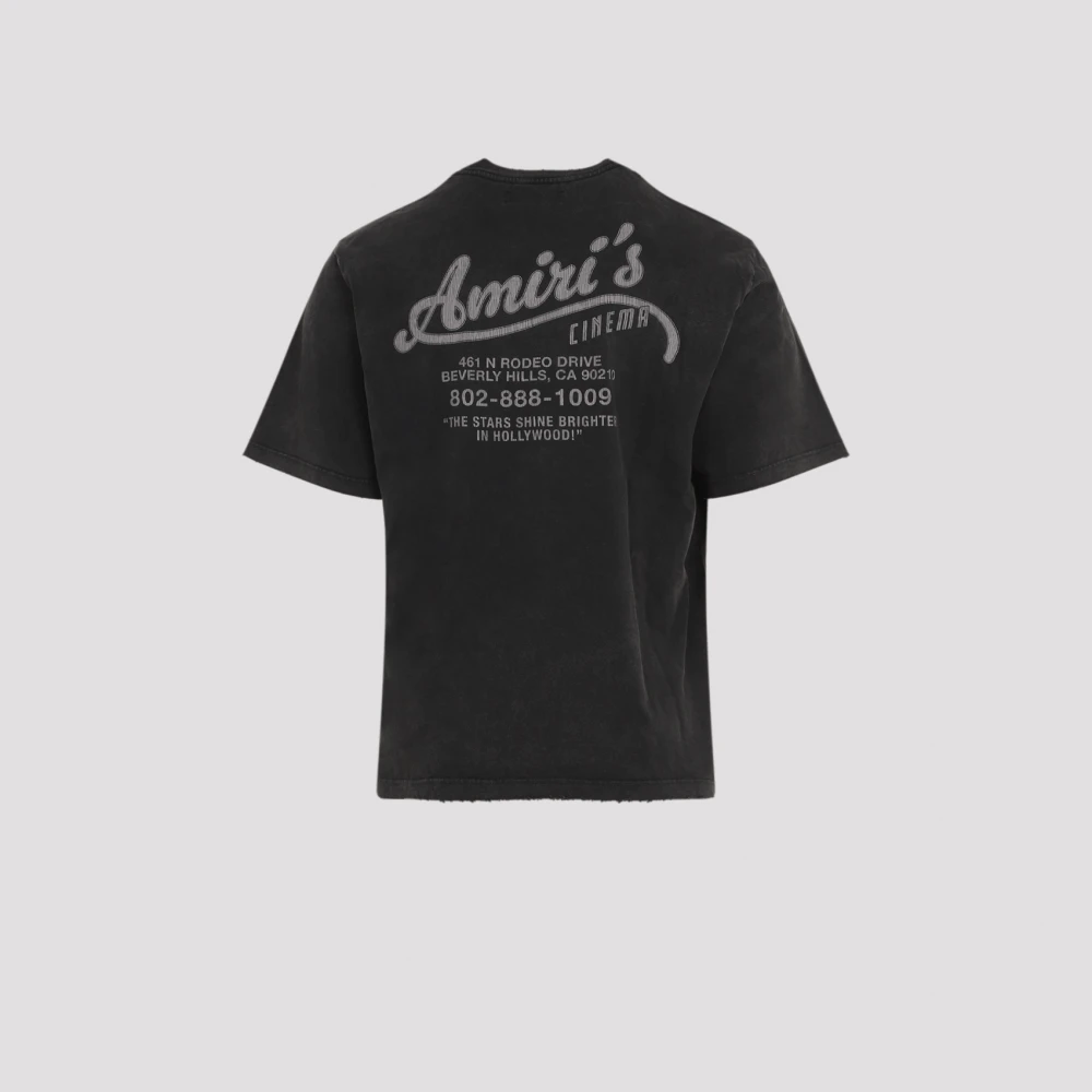 Amiri Vintage Cinemas Tee in zwart Black Heren