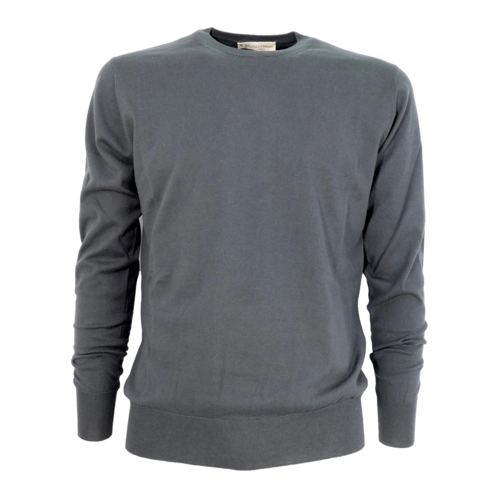 Cashmere Company Men's Gray Maglia Girocollo 338 - Round-Neck Knitwear - 3XL - Knitwear