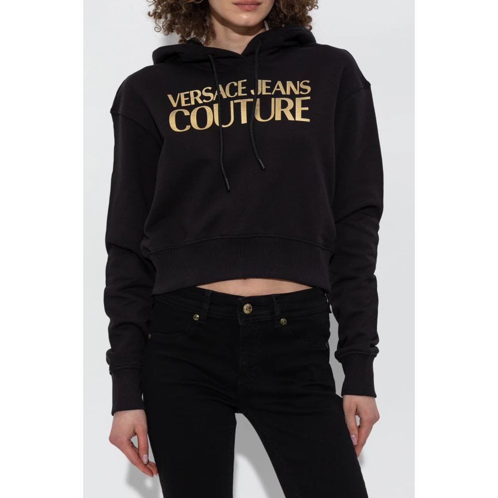 Versace Jeans Couture Capuchontrui Black Dames