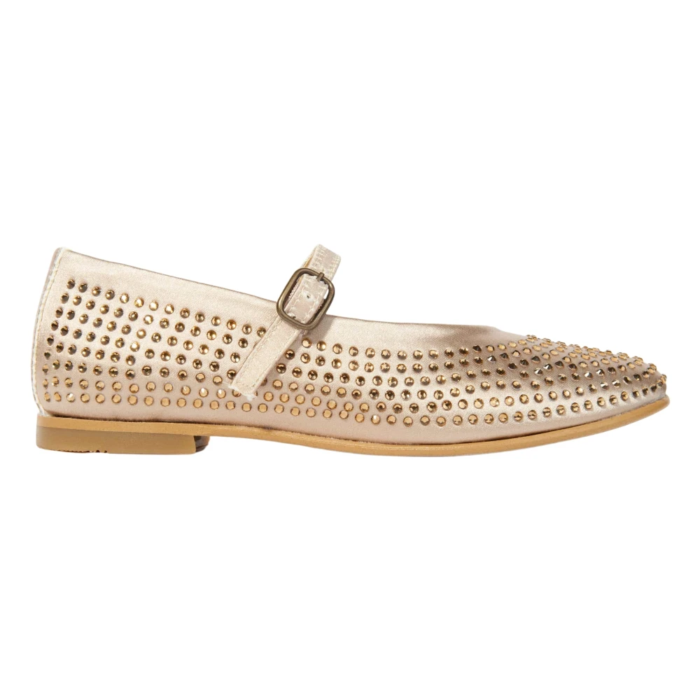 Andanines Girls Yellow Diamante Shoes - Kids Ballerina Shoes - 29 Eu - Kids