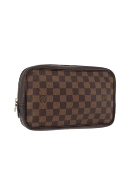 Pre-owned Damier Ebene Clutch