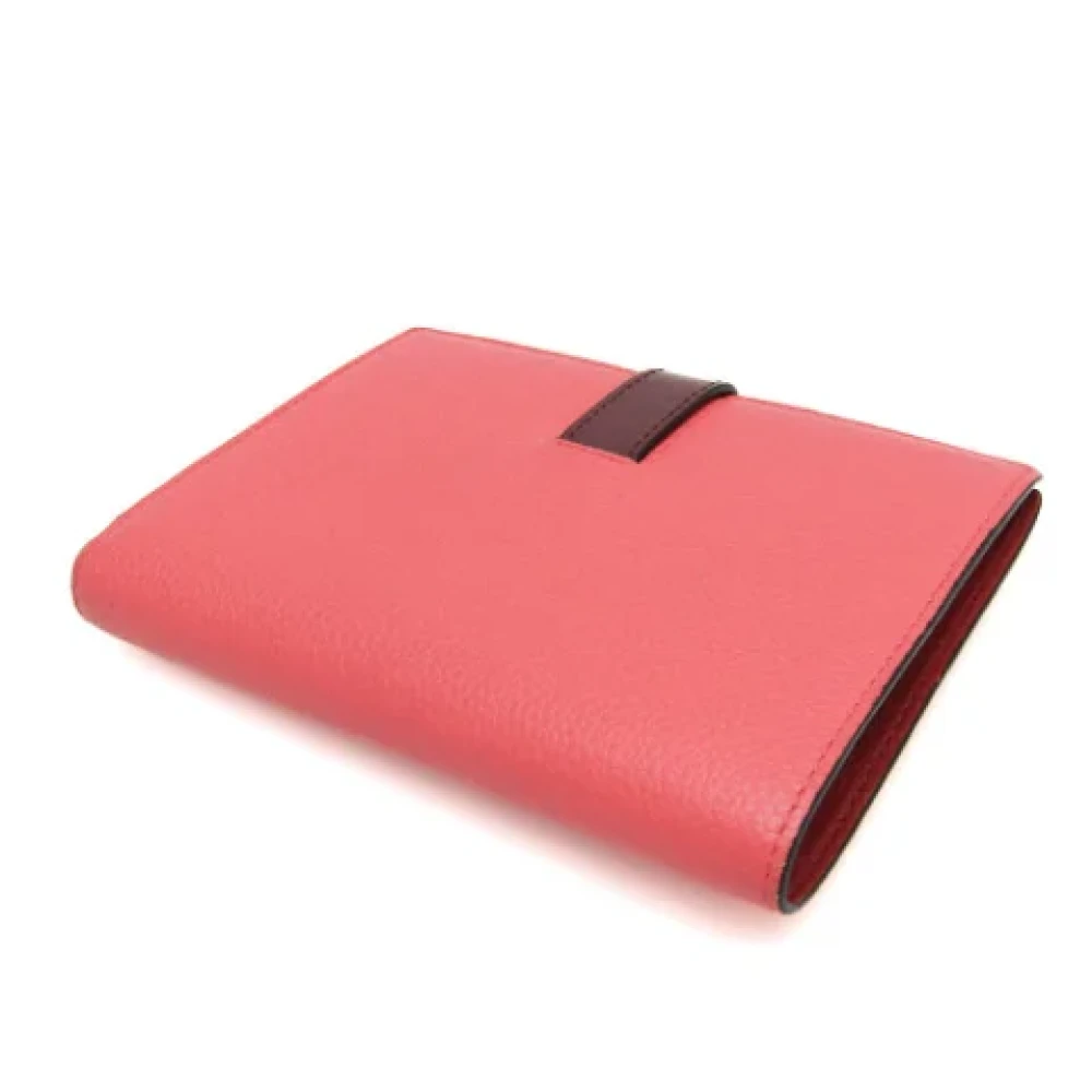 Loewe Pre-owned Leather wallets Pink Dames