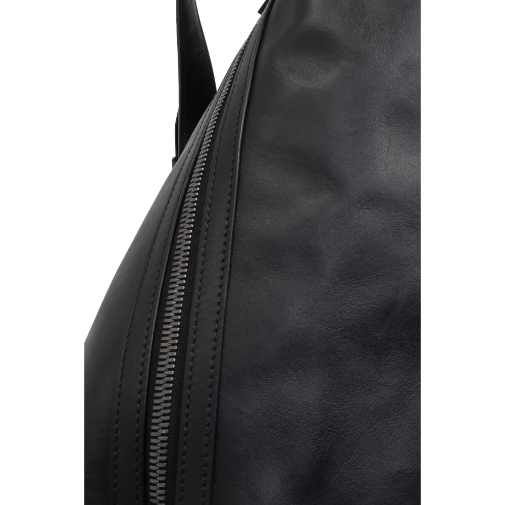 Yohji Yamamoto Leren tas Black Unisex