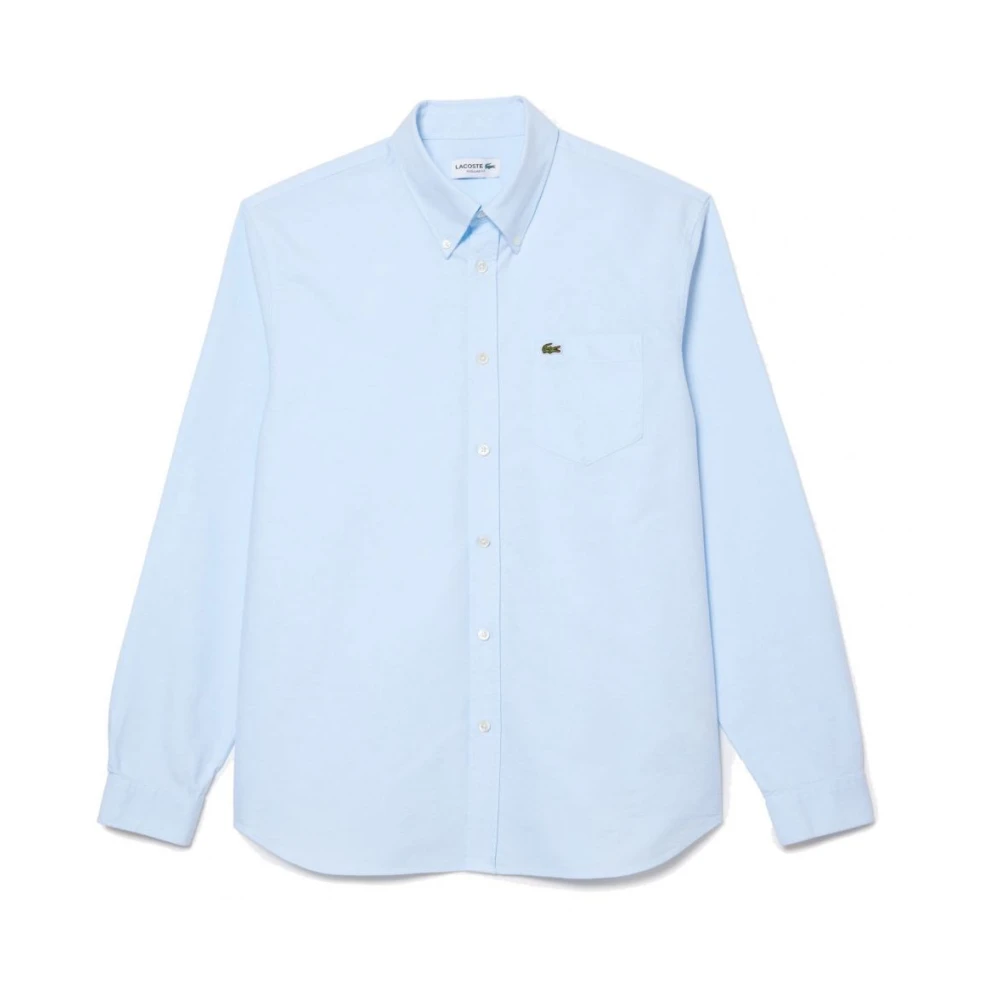 Lacoste Klassieke Oxford katoenen overhemd Blue Heren