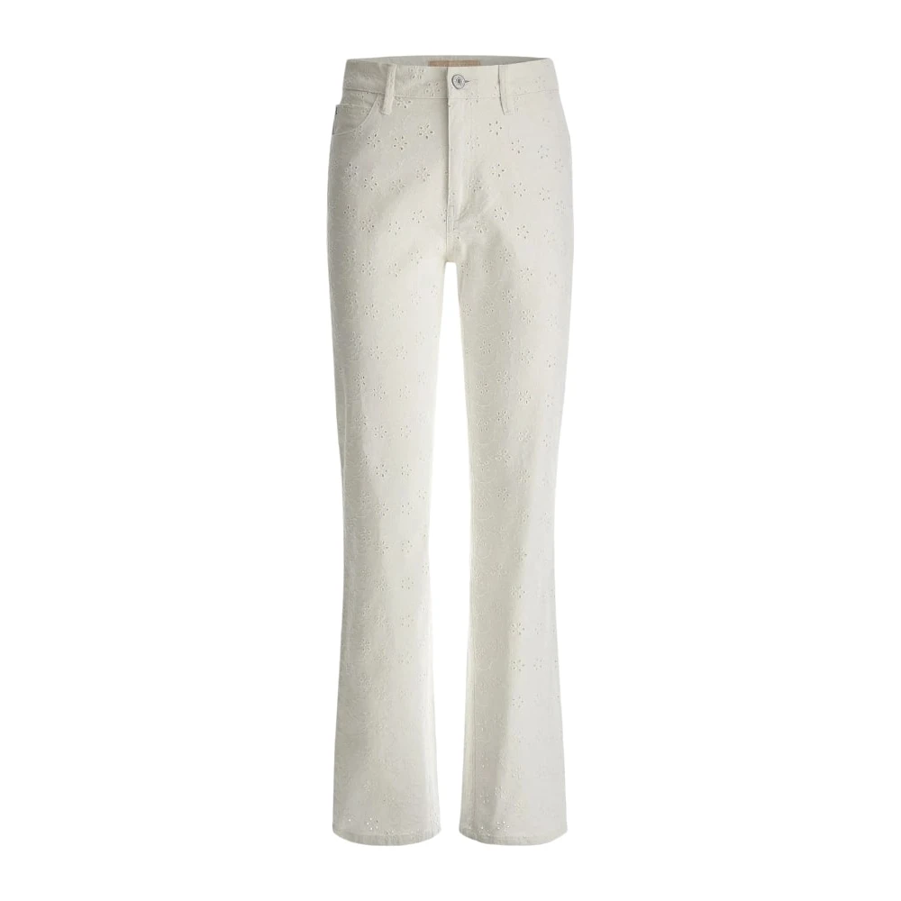 Guess Slim-fit Broek White Dames