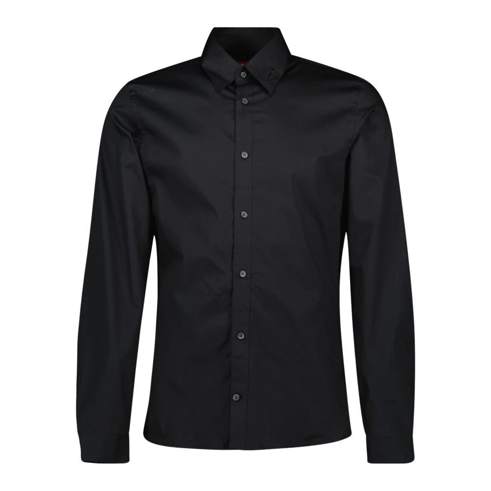 Diesel Hombre Negro - Camisa Negra Clásica- Shirts - L- Camisa Negra Clásica