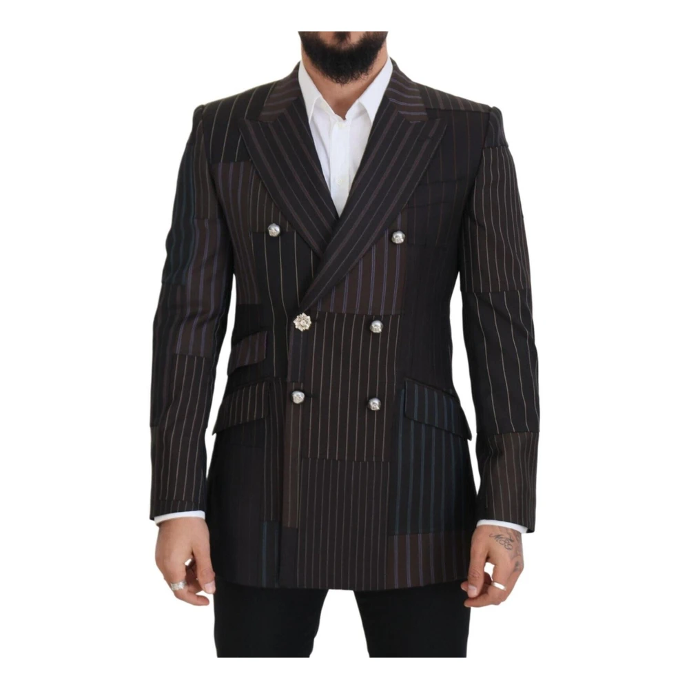 Dolce & Gabbana Men's Sicilia Double Breasted Wool Blazer