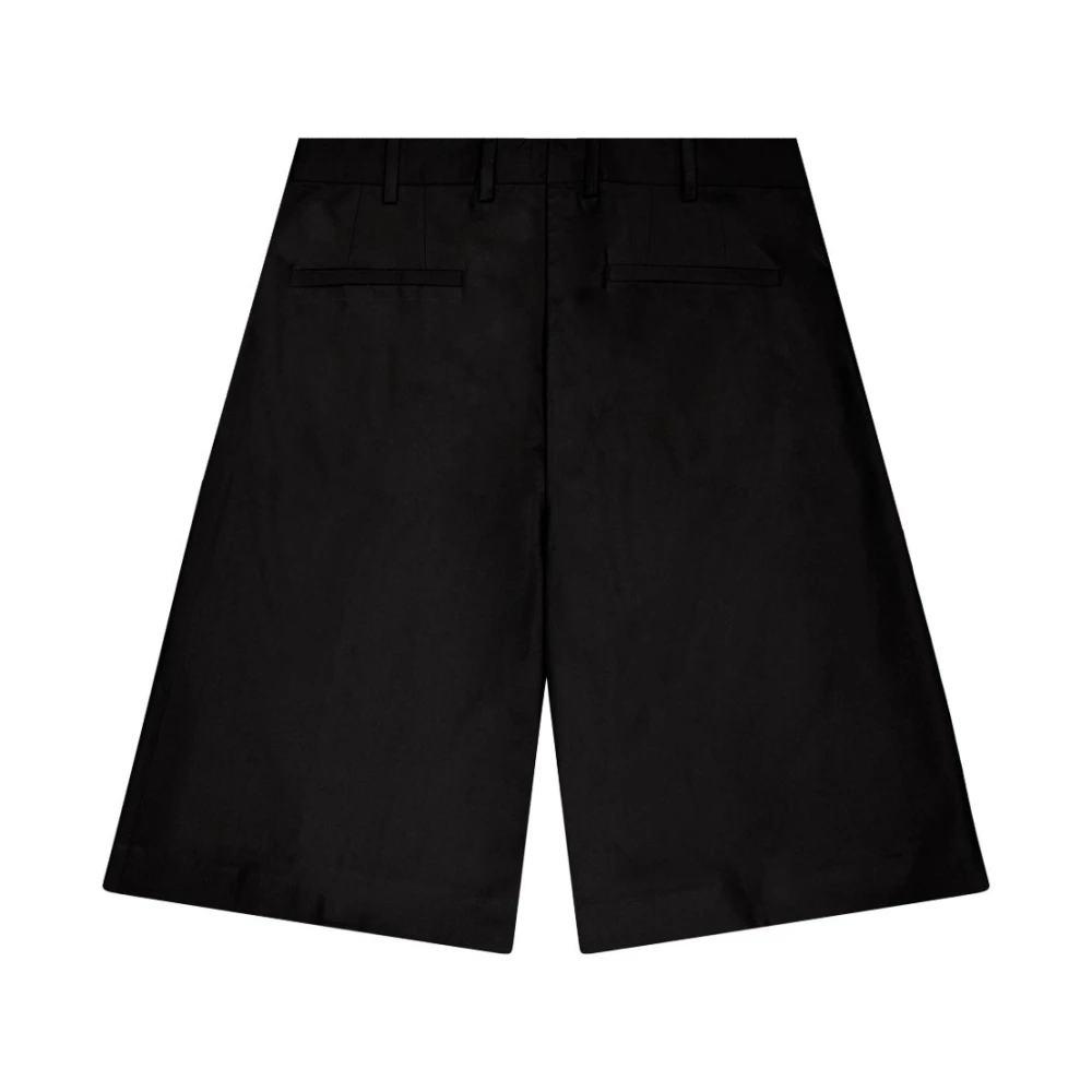 Laneus Zwarte Shorts met Verborgen Sluiting Black Heren