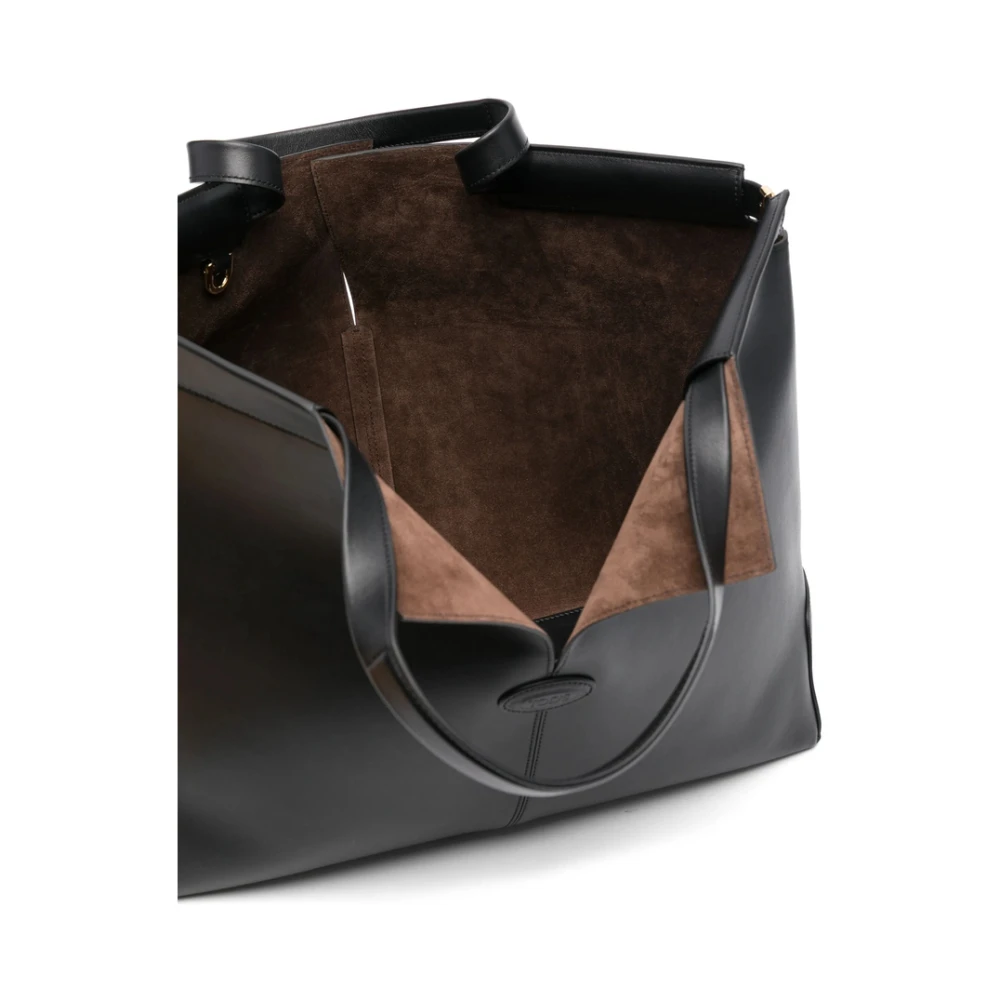 TOD'S Zwarte Tas met Platte Handvatten Black Dames
