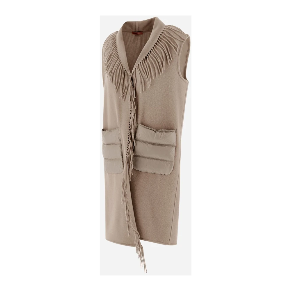 Herno Ultralight Nylon Resort Vest Beige Dames