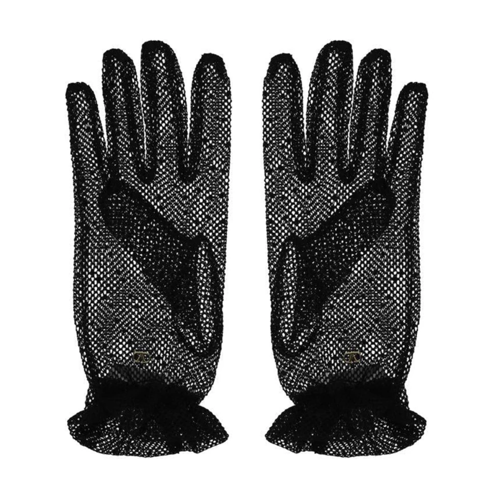 Valentino Garavani Stijlvolle handschoenen voor modieuze uitstraling Black Dames