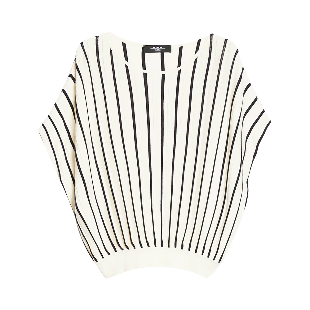 Max Mara Weekend Beige Gebreide Trui Casual Chic Stijl Beige Dames