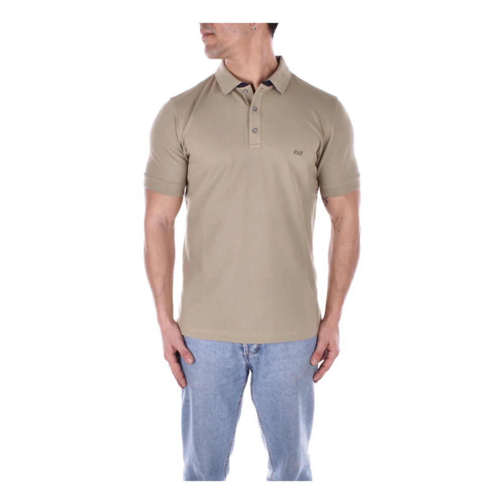 Fay Groen Polo Shirt met Voorlogo Green Heren