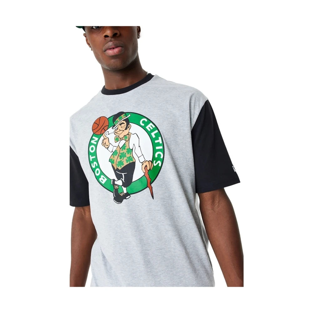 new era Celtics NBA Grijze T-shirt Gray Heren