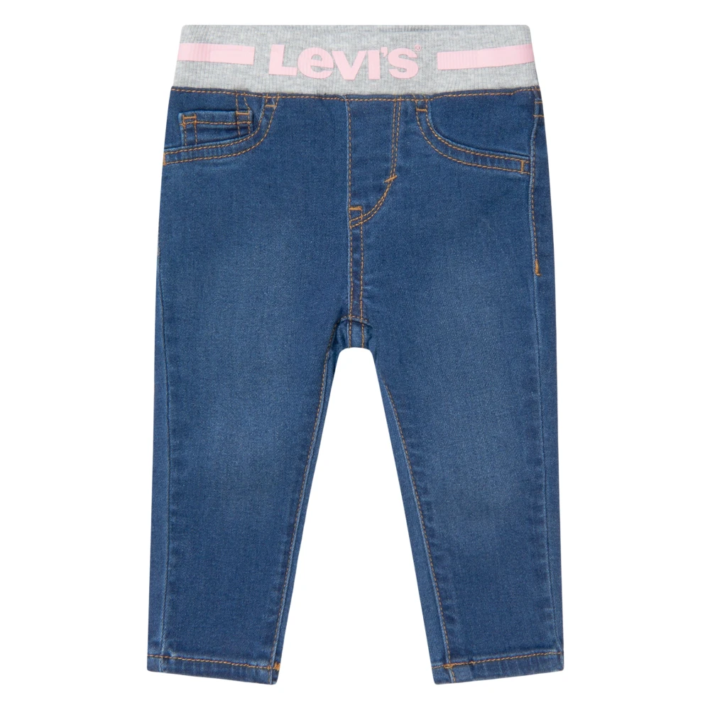 Levi's Girls Blue Jeans, 12 M, Pull-On Skinny Jeans