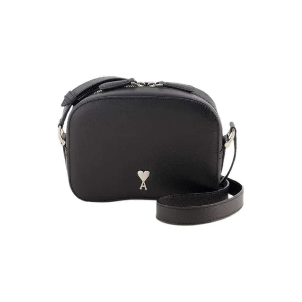 Ami Paris Leather crossbody-bags Black Dames