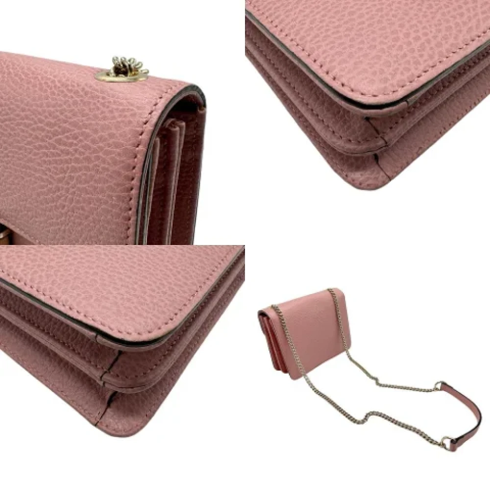 Gucci Vintage Pre-owned Leather shoulder-bags Pink Dames