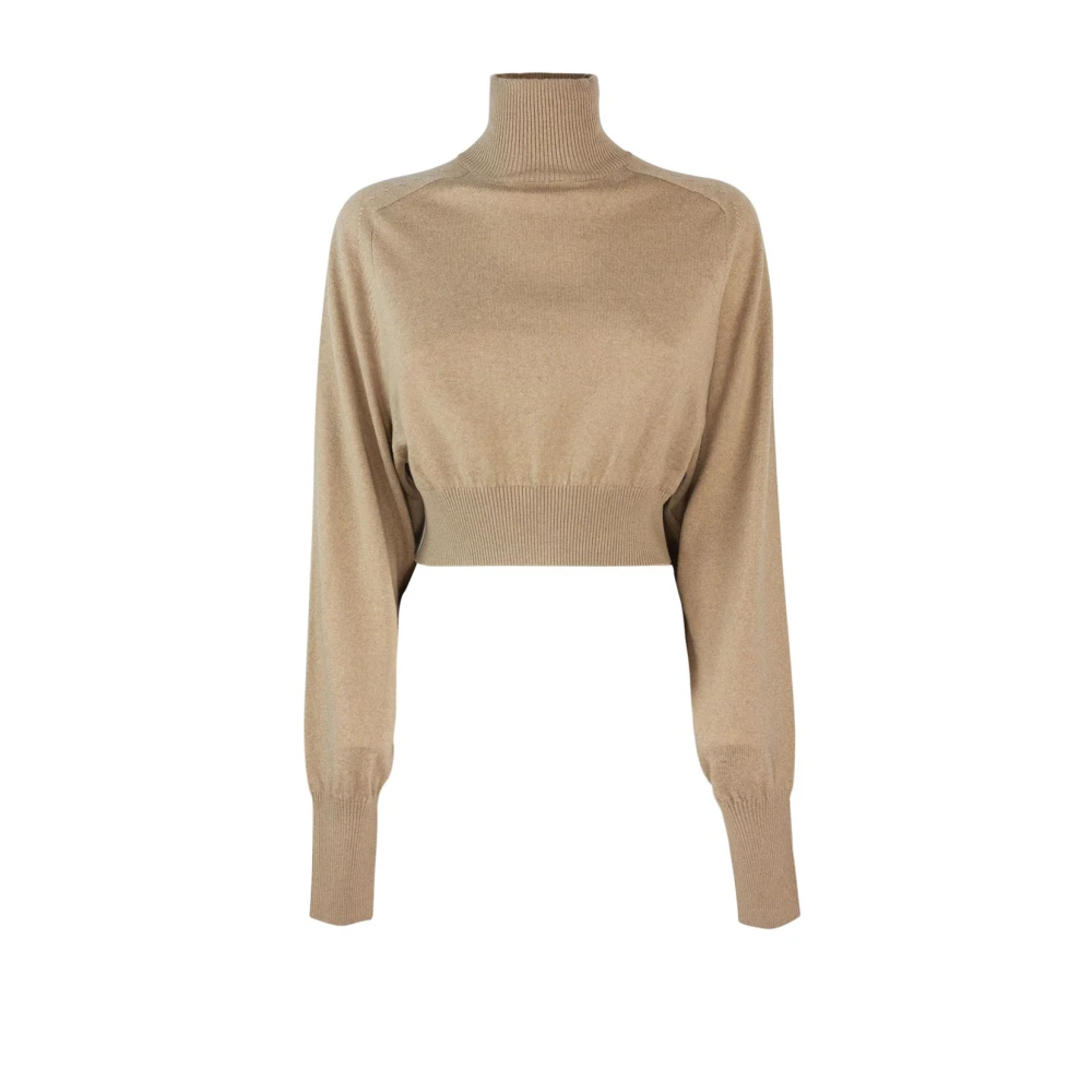 SPORTMAX Stijlvolle Ululato Top voor Vrouwen Brown Dames