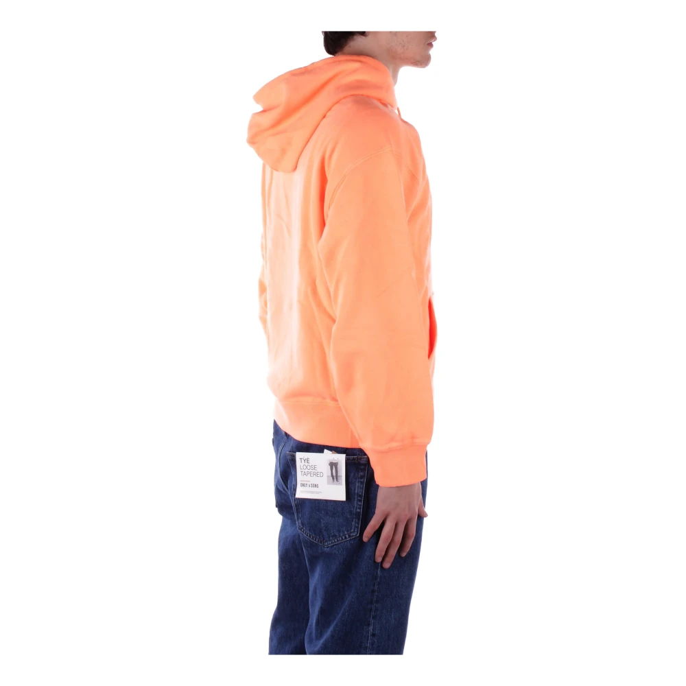 Carhartt WIP Iconische Logo Hoodie met Voorzak Orange Heren