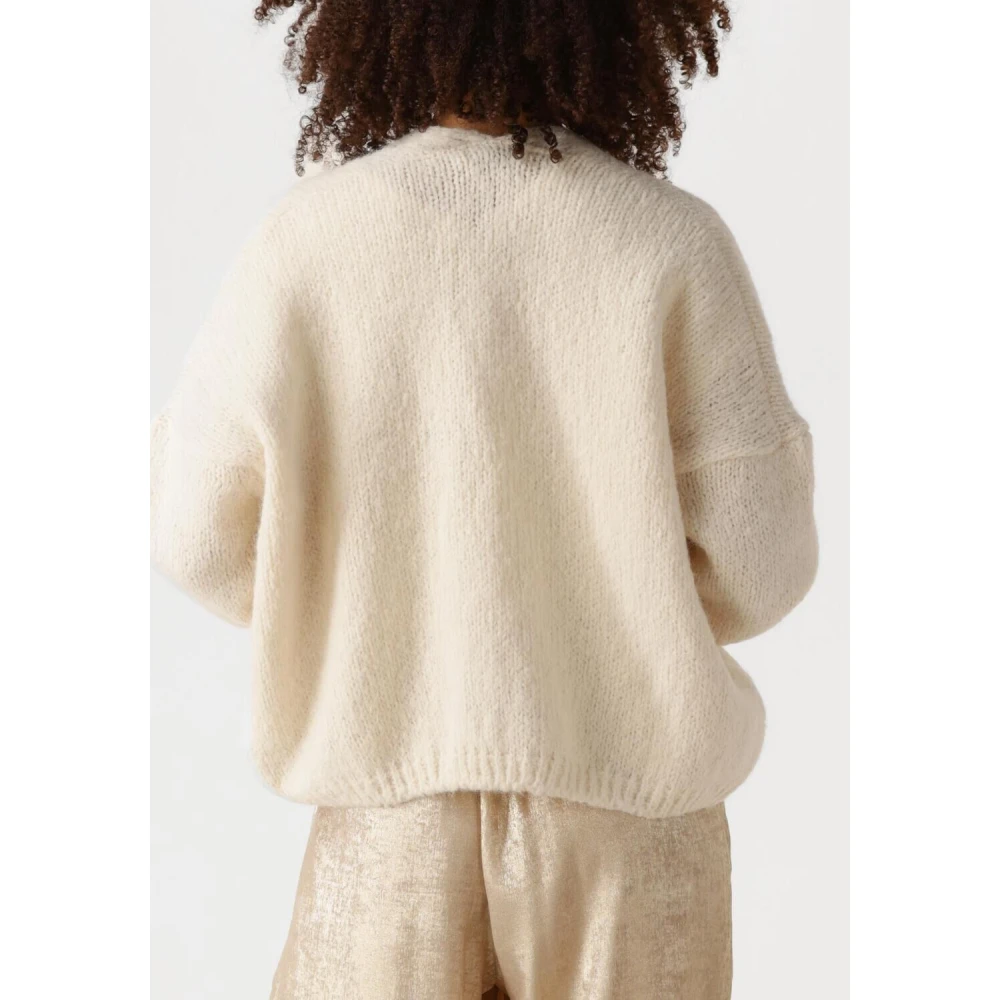 Knit-ted Becky Dames Truien & Vesten White Dames