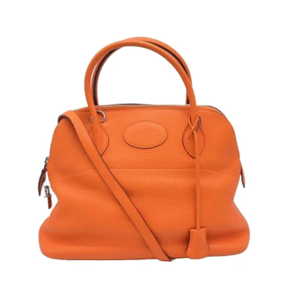 Hermès Vintage Pre-owned Fabric handbags Orange Dames