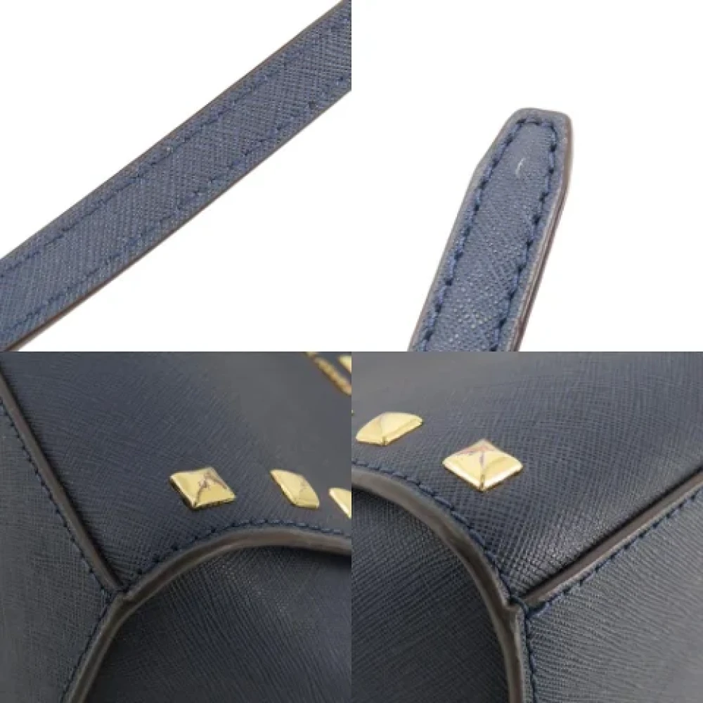 Michael Kors Pre-owned Leather shoulder-bags Blue Dames