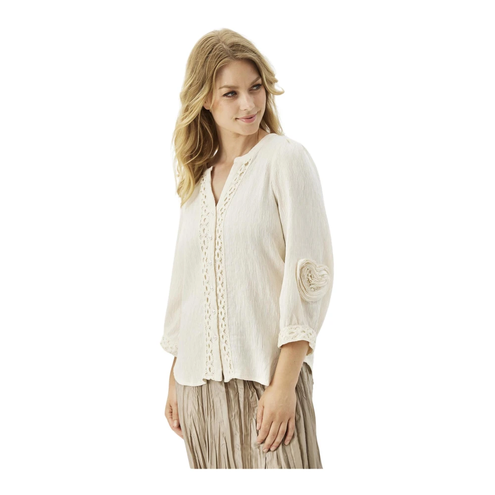 IN Front Juliane Shirt 16323 Cream Blouse Beige Dames