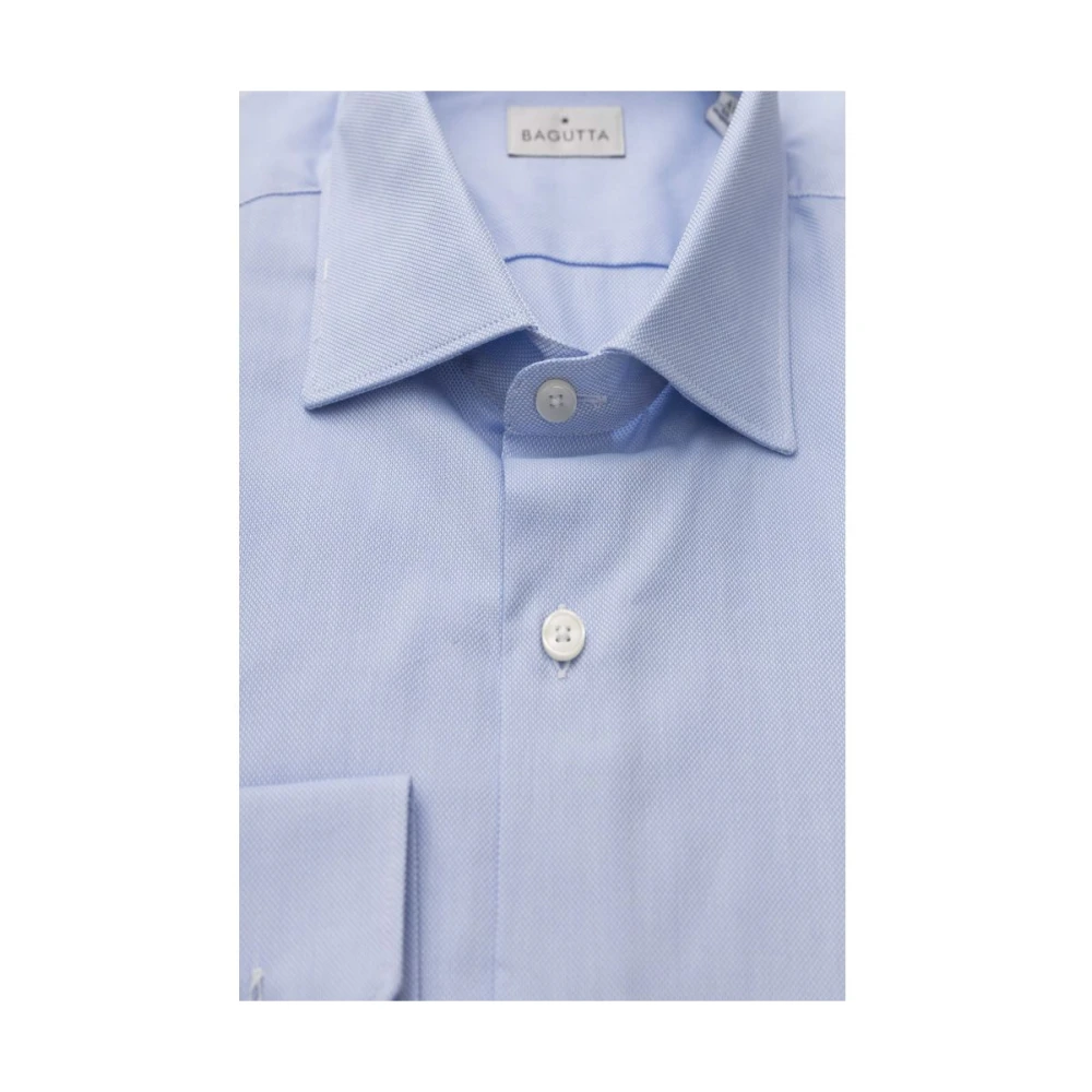 Bagutta Elegante Franse Kraag Shirt Blue Heren