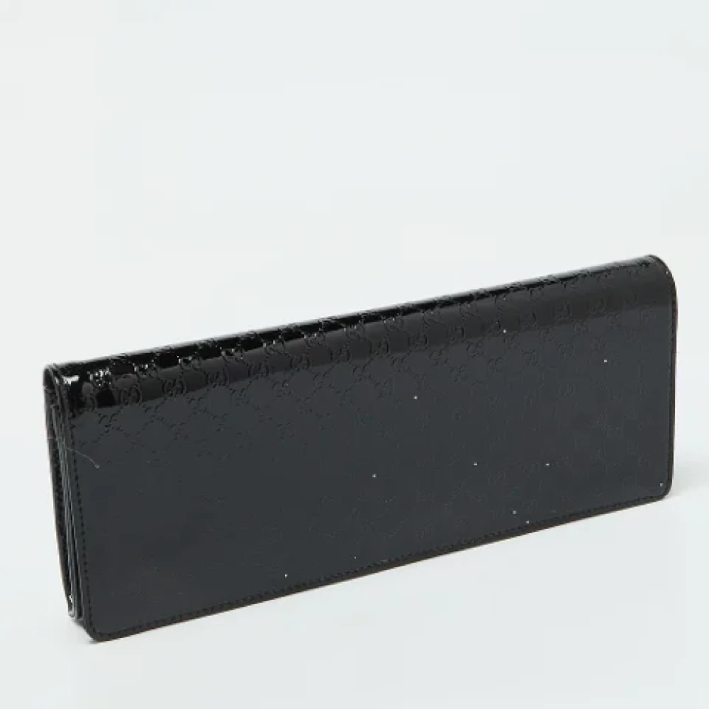 Gucci Vintage Pre-owned Fabric clutches Black Dames