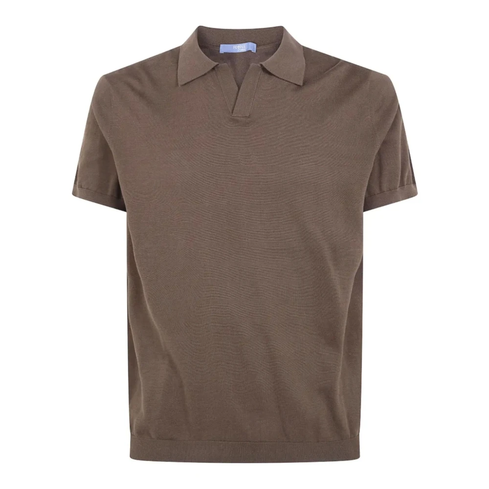 People Of Shibuya Polo Shirts, Male, 3XL, Nosaka Polo Shirt Brown