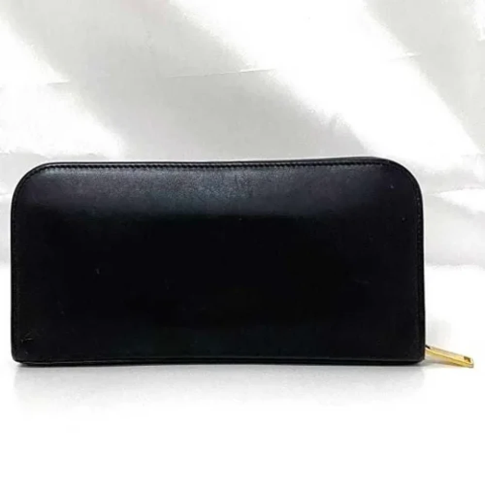 Yves Saint Laurent Vintage Pre-owned Leather wallets Black Dames