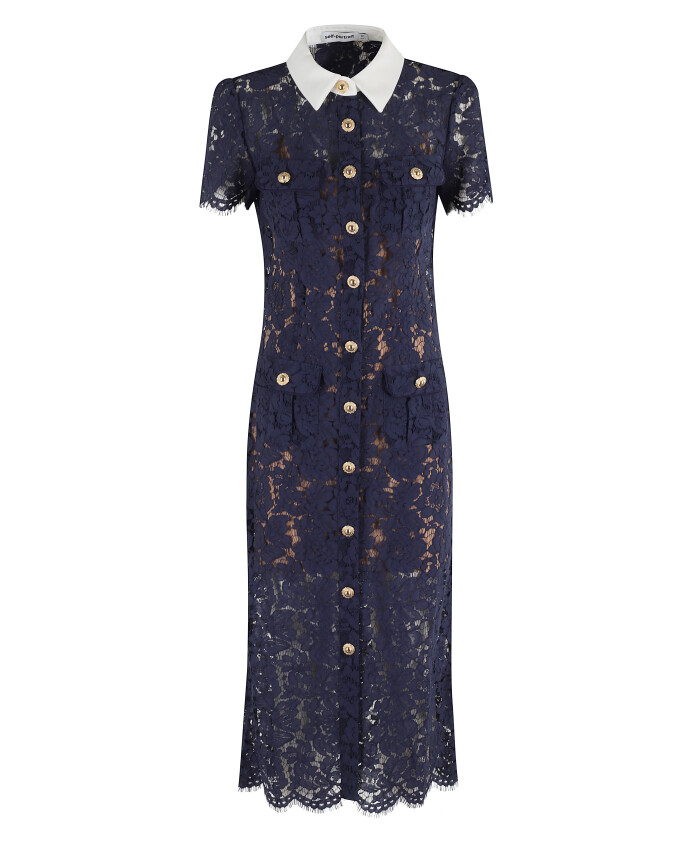 robe-midi-bleue-a-col-contrastant-en-dentelle