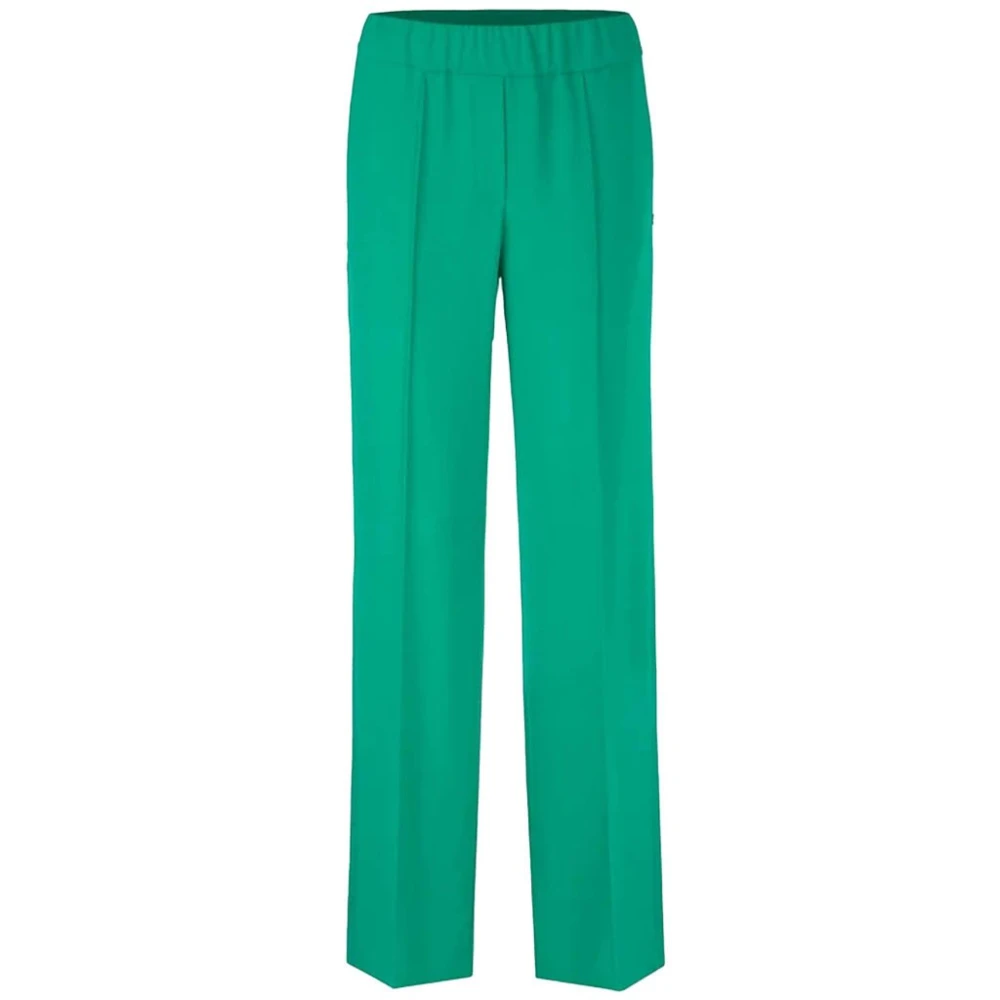 Marc Cain Groene broek met elastische tailleband Green Dames