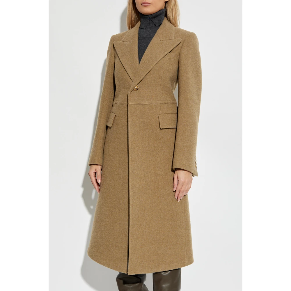 Burberry Wollen jas Brown Dames