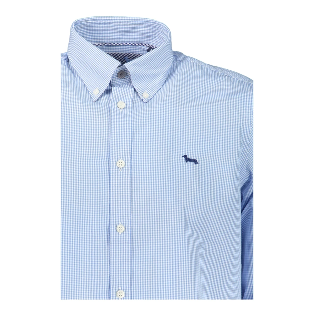 Harmont & Blaine Blauw Overhemd Lange Mouw Button Down Blue Heren