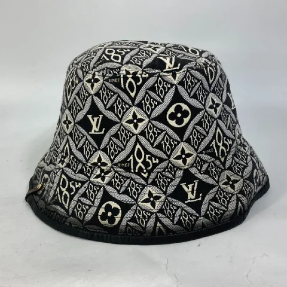 Louis Vuitton Vintage Pre-owned Cotton hats Black Dames