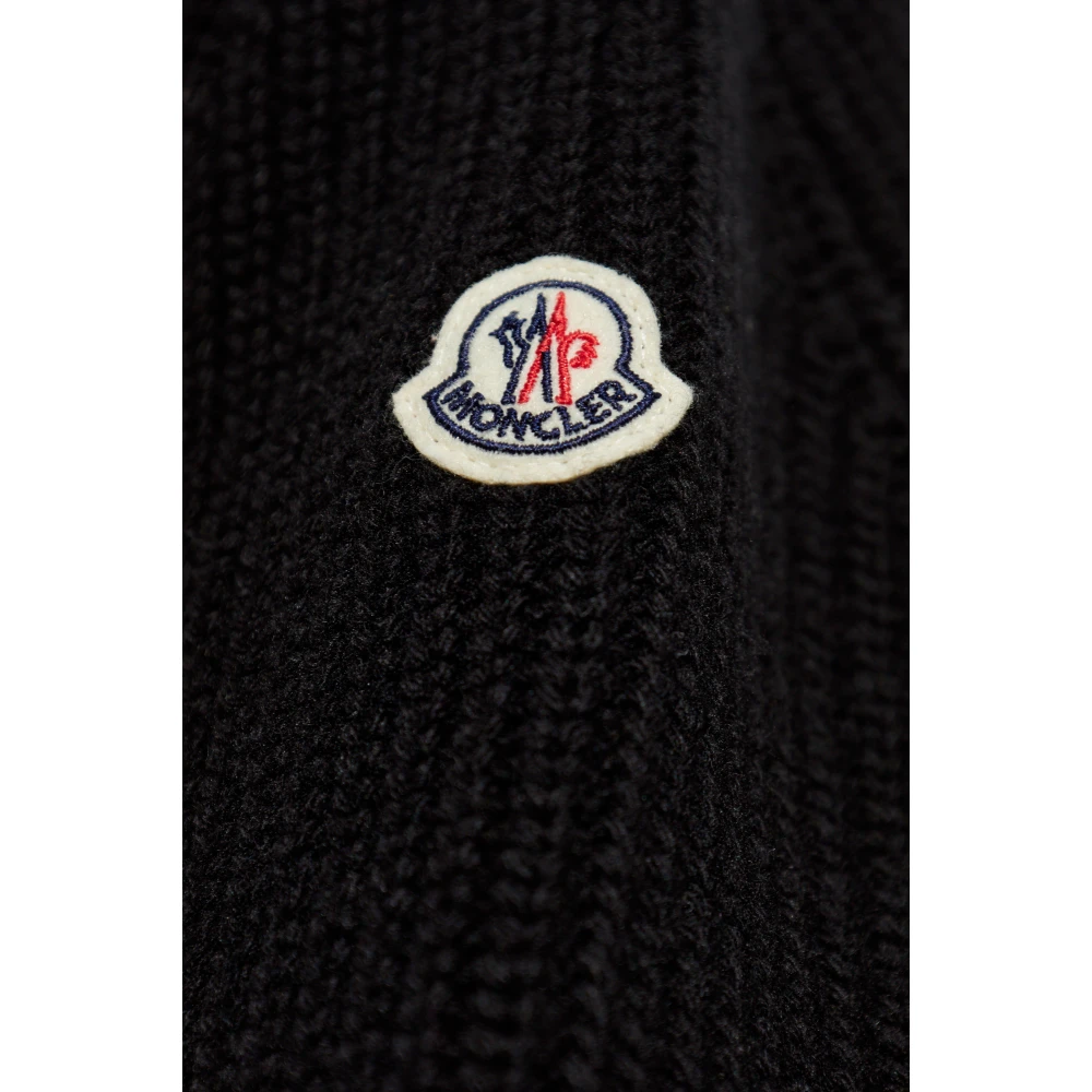 Moncler Vest met dons inzetstuk Black Dames