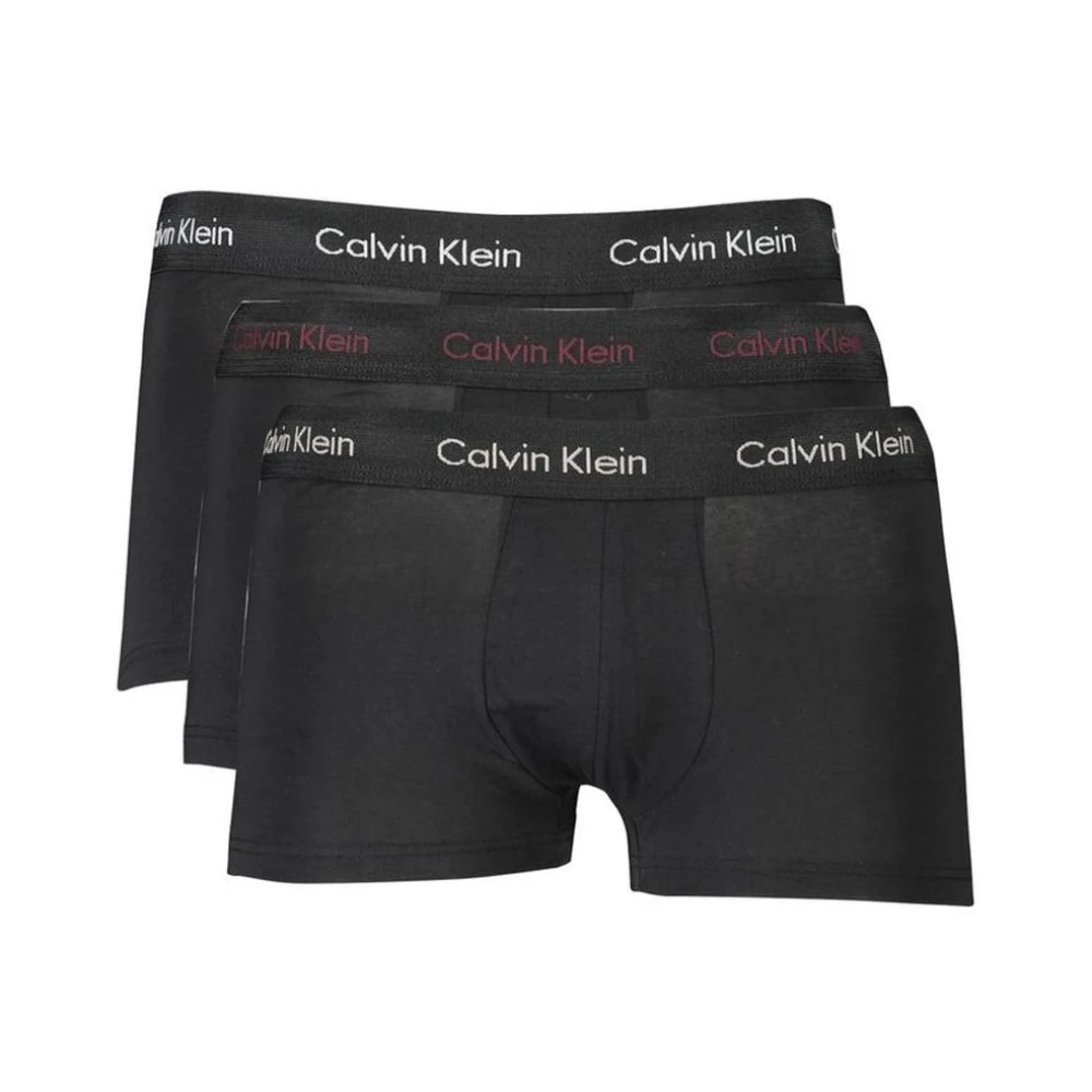 Calvin Klein Men's Black Underpants, S, Cotton Boxer Briefs 3-Pack