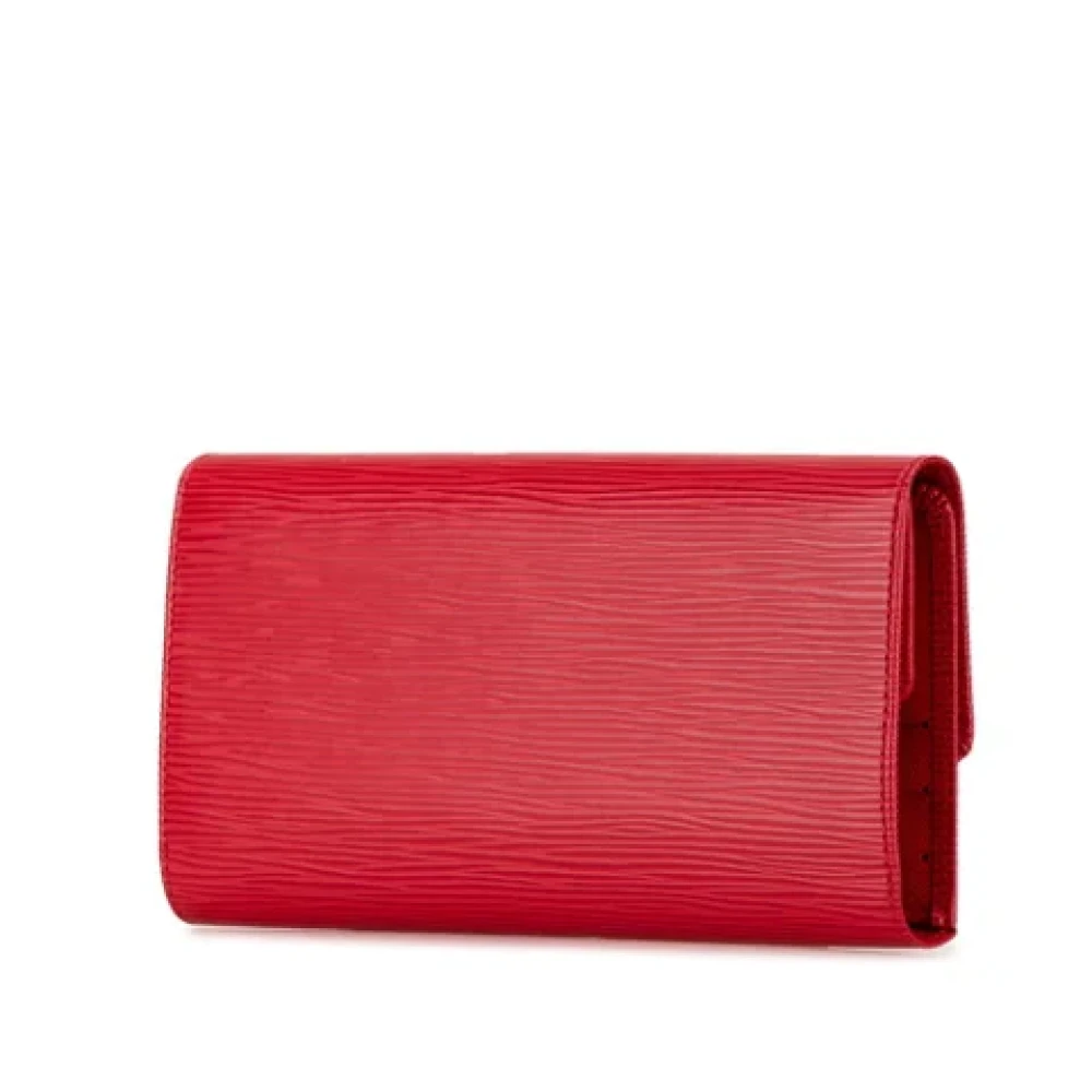 Louis Vuitton Vintage Pre-owned Leather wallets Red Dames
