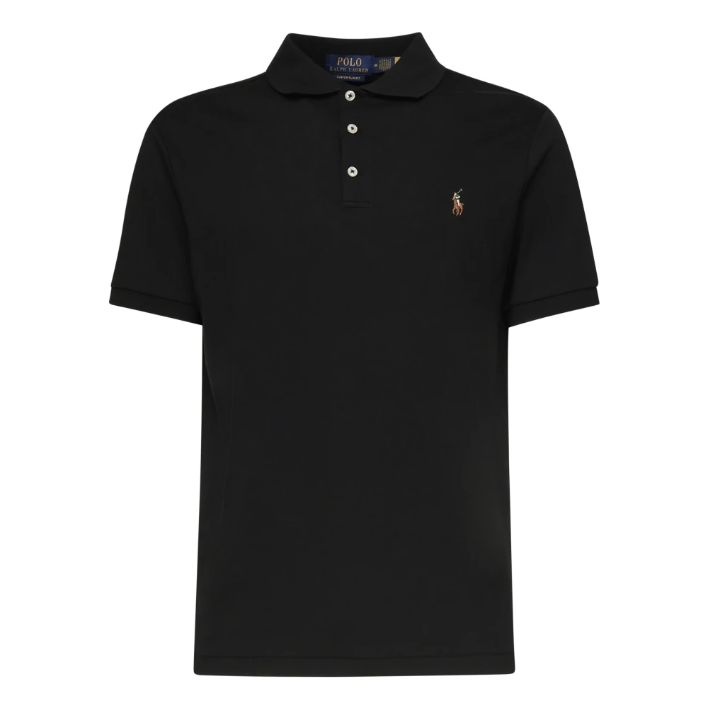 Polo Ralph Lauren Men's Black Polo Shirts, Xl, T-Shirts And Polos With Logo