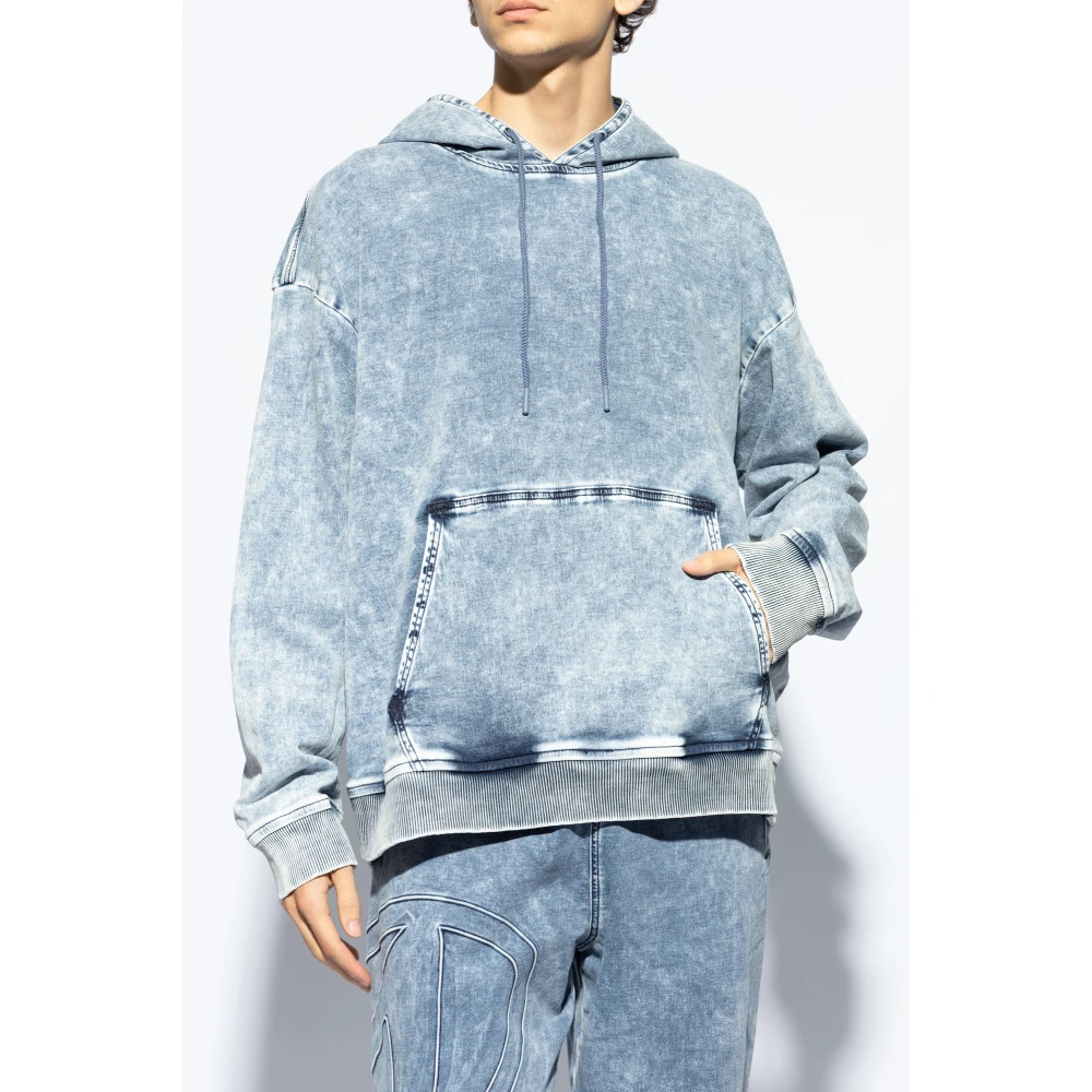 Diesel Sweatshirt `D-Um-Rib-S2` Blue Heren