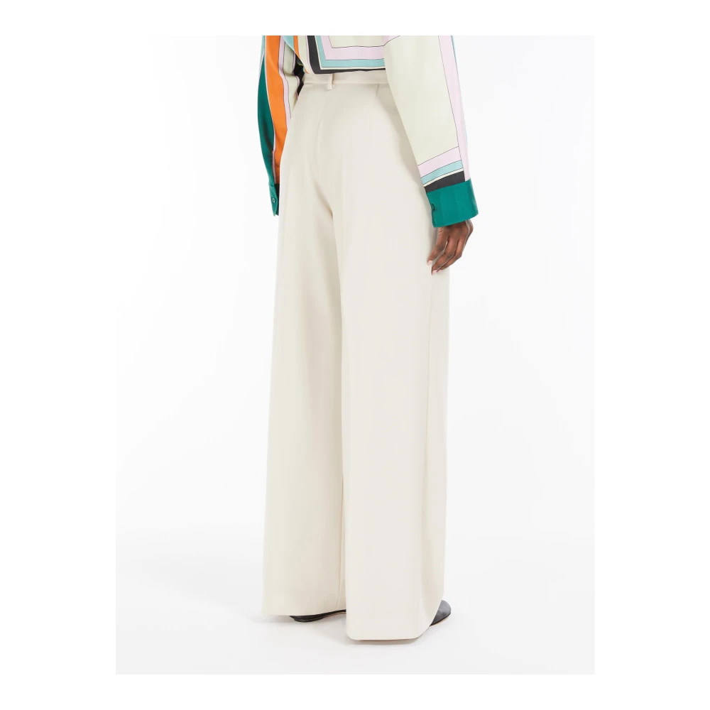 Max Mara Weekend Angola Broek White Dames