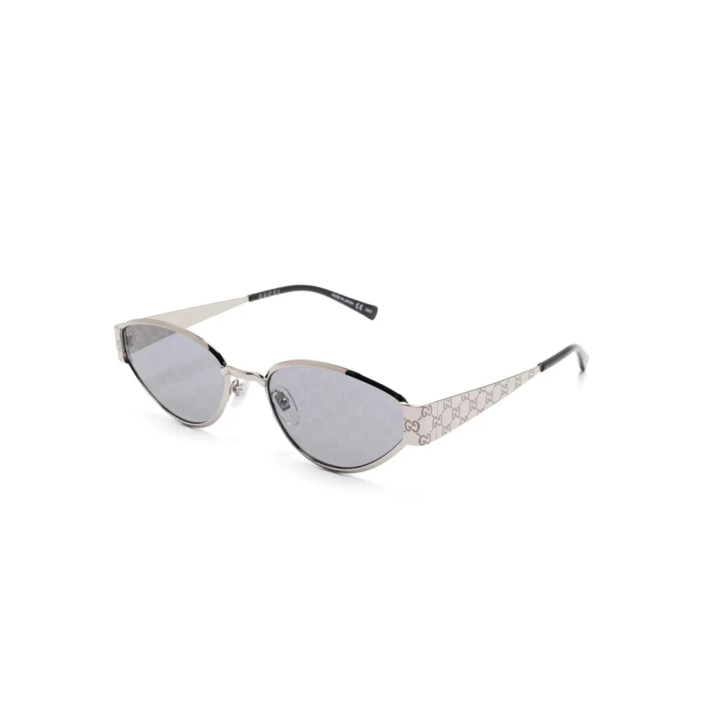 Gucci Gray Sunglasses, Female, 55 Mm, Geometric Sunglasses