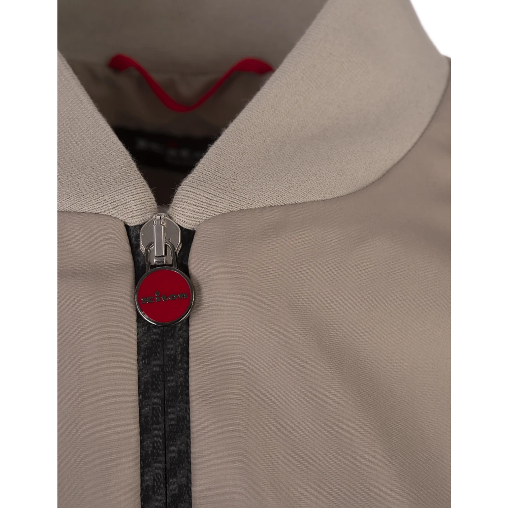 Kiton Bruin Polyester Stijlvol Shirt Brown Heren