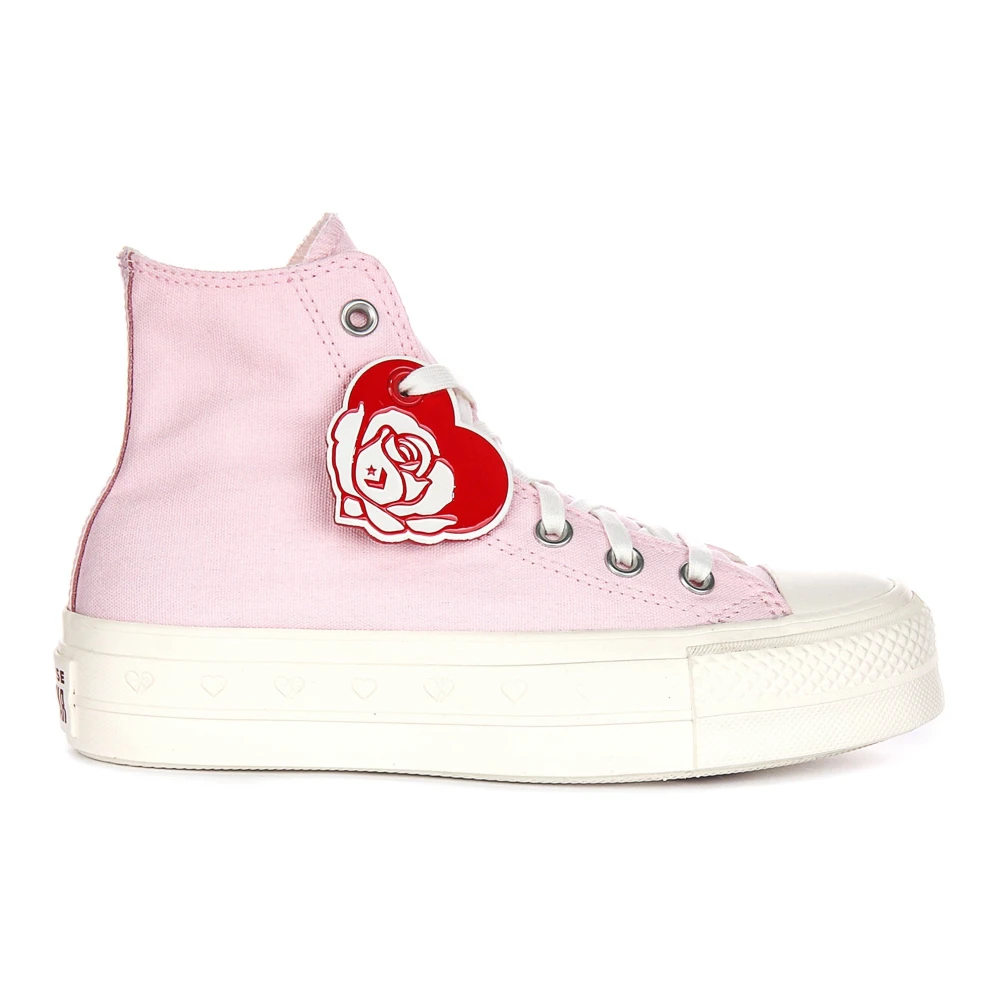 Converse Women's Pink Sneakers, 5 Uk, Valentine Lift Platform Trainers In
