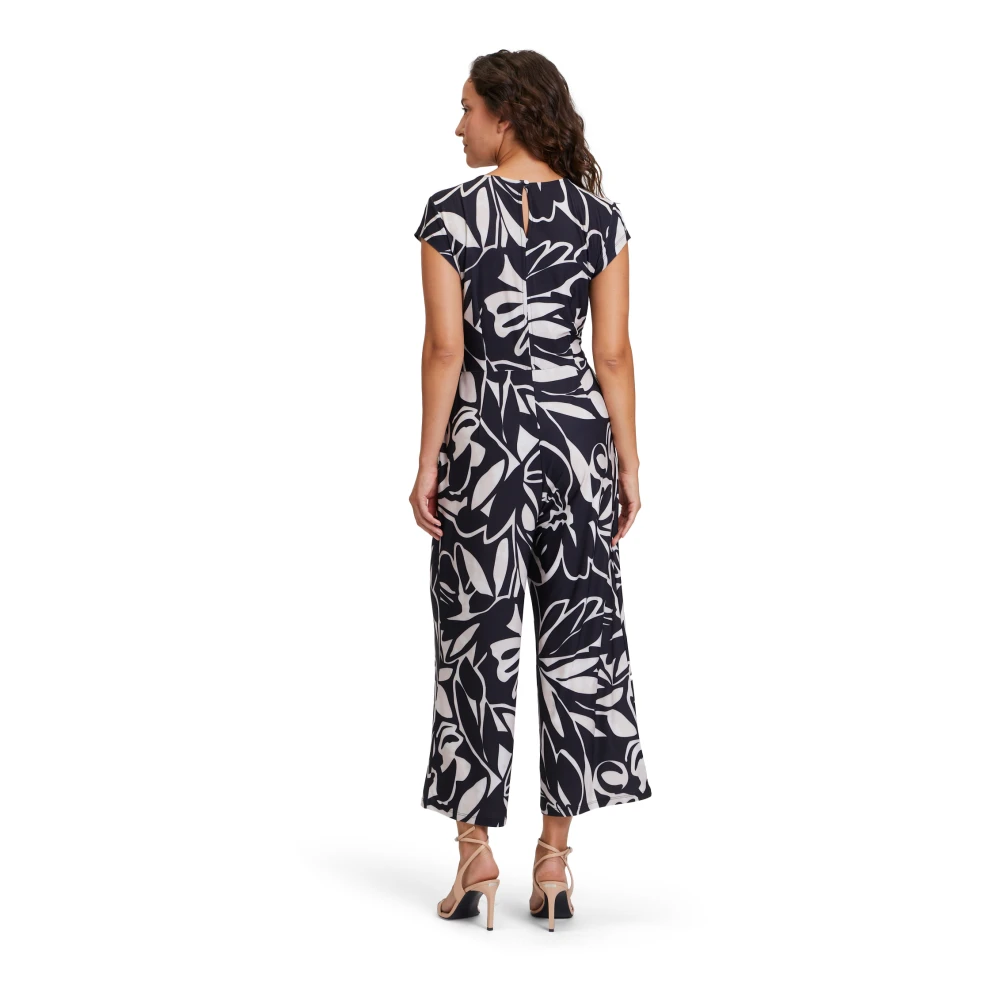 Betty & Co Jumpsuit met Korte Mouwen en Zakken Multicolor Dames