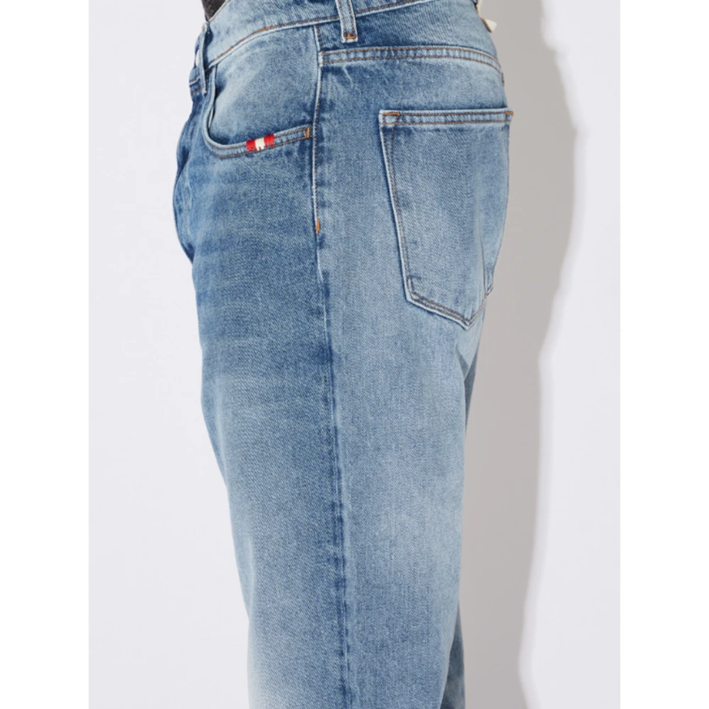 Amish Straight Second Hand Jeans Blue Heren
